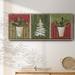 The Holiday Aisle® Holiday Greenery Framed On Canvas Print Canvas, Solid Wood in Green/Red/White | 24 H x 60 W x 1.5 D in | Wayfair