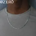 Collier Figaro JONecklace pour Femme et Homme Long Argent 925 Bijoux Hip Hop Cadeau 40-75cm