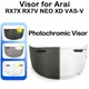 Visière photochromique pour ARAI RX-7X jas7X CORSAIR-X RC RX-7V jas7V PAPIDE-NEO XD VAS-V ASTRO-GX