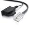 CSL - Internet Kabel Routerkabel - TAE-F Stecker auf RJ45 Stecker - 15m - Internetkabel - Router an die Telefondose, TAE - schwarz
