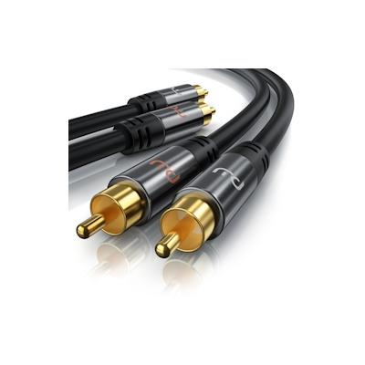 Primewire Stereo-Cinch Audio-Kabel, RCA, HiFi Audio-Kabel mehrfach geschirmt, 2x Cinch auf 2x Cinch - 7,5m Image