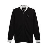PUMA Men's Vintage Sport Track Jacket (Size XXL) Black, Poly + Cotton