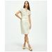 Brooks Brothers Women's Utility Belted Sheath Dress In Linen | White | Size 2