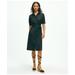 Brooks Brothers Women's Puff Sleeve Belted Shirt Dress In Linen | Black | Size 6