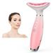 Toyoso Skin Rejuvenation Beauty Device for Face and Neck Based neck lift on Triple Action LED Thermal and Vibration Technologies Lifts and Tightens Sagging Skin for a Radiant Appearance (Pink)