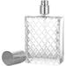 100ml Square Grids Carved Perfume Bottles Clear Glass spray bottle Empty Refillable fine mist Atomizer Portable Travel Cologne Atomizers Fragrance Containers Sprayer for Party Home