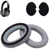 Aiivioll Ear Pads - Replacement Ear Cushion Cover Compatible with QuietComfort 2 QC35 QC25 QC2 QC15 Bluetooth Headphones Softer Leather High-Density Noise Cancelling Foam (Gray)
