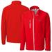 Men's Cutter & Buck Red Memphis Redbirds Clique Telemark Eco Stretch Softshell Full-Zip Jacket