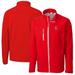 Men's Cutter & Buck Red Greenville Drive Clique Telemark Eco Stretch Softshell Full-Zip Jacket