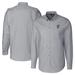 Men's Cutter & Buck Charcoal Corpus Christi Hooks Big Tall Oxford Stretch Long Sleeve Button-Down Dress Shirt