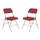 National Public Seating 3200 Series Folding Chairs, New Burgundy/Gray, Set Of 2 Chairs