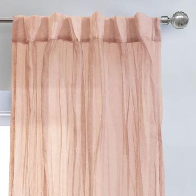 Mikana Sheer Curtain Panel, 52 x 108, Apricot