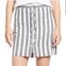 Madewell Skirts | Madewell Lace Up Criss Cross Nautical Striped Linen Mini Skirt 12 | Color: Blue/White | Size: 12