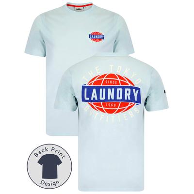 T-Shirts Midi Motif Cotton Jersey T-Shirt in Ice Water / L - Tokyo Laundry