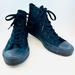 Converse Shoes | Converse Chuck Taylor All Star Black Monochrome Textile High Tops, Size M6 W8 | Color: Black | Size: 6