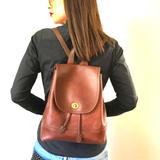 Coach Bags | Coach 9960 Choclate Brown Leather Large Vintage Backpack Suede Brass Drawstring | Color: Brown/Gold | Size: Os