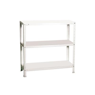 SimonRack Comfort Metallregal mit 3 Böden und Schrauben. Farbe WEISS 1000x900x300 mm Image