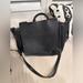 Zara Bags | Faux Leather Business Tote Crossbody | Color: Black | Size: Os