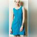 Anthropologie Dresses | Anthropologie Brand Leifsdottir Size 6, Quilted Blue A-Line Dress | Color: Blue | Size: 6