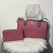 Coach Bags | Coach Rowan Satchel & Matching Wallet In Lt. Raspberry Crossgrain Leather Nwt | Color: Red/Silver | Size: Os