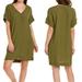 Madewell Dresses | Madewell Olive Novel Shift Dress Size Small | Color: Green | Size: S