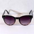 J. Crew Accessories | J. Crew Black/Tortoise Frame Round Women's Sunglasses | Color: Black/Brown | Size: Os