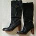 Coach Shoes | Coach Knee-High, Dark Gray Leather Woman’s Boots. Size: 8.5-9b | Color: Gray | Size: 8.5