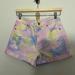 American Eagle Outfitters Shorts | American Eagle | Pastel Tye Dye Cuffed Denim Mom Shorts Size 4 | Color: Pink/Yellow | Size: 4