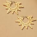 Free People Jewelry | Free People Open Star Hoop Earrings | Color: Gold | Size: Os