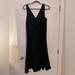 J. Crew Dresses | J.Crew Black Silk V-Neck Dress | Color: Black | Size: 16