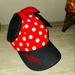 Disney Accessories | Disney Parks Disneyland Minnie Mickey Ears Polka Dot Bow Hat | Color: Black/Red | Size: Os