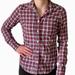 American Eagle Outfitters Tops | American Eagle Button Up Plaid Shirt - Red Blue Black White Yellow | Color: Red/White | Size: 0