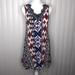 Anthropologie Dresses | Entro Anthro Sleeveless Dress Bohemian White Multicolor Size Small Anthro | Color: Red/White | Size: S