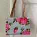 Kate Spade Bags | Kate Spade Vintage Sam Bag With Large Pink And Magenta Cabbage Roses | Color: Blue/Pink | Size: Os