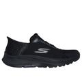 Skechers Men's Slip-ins: GO RUN Consistent - Empowered Sneaker | Size 10.5 Extra Wide | Black | Textile/Synthetic | Vegan | Machine Washable