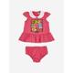 Moschino Kids Baby Girls Dress And Knickers Gift Set In Pink Size 3 Yrs