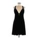 Aidan Mattox Cocktail Dress - Mini: Black Solid Dresses - Women's Size 8