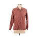 Woolrich Long Sleeve Button Down Shirt: Brown Tops - Women's Size Large