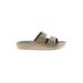 Freedom Moses Sandals: Tan Solid Shoes - Women's Size 37 - Open Toe