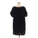 Gap Casual Dress - Mini Crew Neck Short sleeves: Black Print Dresses - Women's Size X-Large Tall