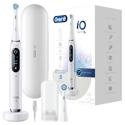 Oral-B - iO 9 in Weiß + Lade-Reiseetui Elektrische Zahnbürsten 1 ct (251.29 € / 1 ct)