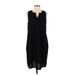 Sonoma Goods for Life Casual Dress - Shift V-Neck Sleeveless: Black Print Dresses - Women's Size Medium