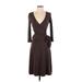 BCBGMAXAZRIA Casual Dress - Midi: Brown Dresses - Women's Size X-Small