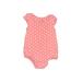 Baby Gap Short Sleeve Onesie: Pink Polka Dots Bottoms - Size 6-12 Month