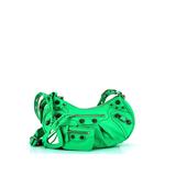 Balenciaga Leather Shoulder Bag: Green Bags