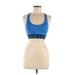 Calvin Klein Sports Bra: Blue Print Activewear - Women's Size Medium
