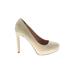 Pour La Victoire Heels: Slip On Stilleto Cocktail Party Ivory Shoes - Women's Size 8 1/2 - Round Toe