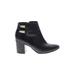 Calvin Klein Ankle Boots: Black Print Shoes - Women's Size 8 - Almond Toe