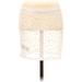 Shein Casual Bodycon Skirt Knee Length: Ivory Polka Dots Bottoms - Women's Size 0