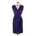 Cynthia Cynthia Steffe Casual Dress - Wrap: Purple Dresses - Women's Size Medium